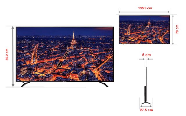 Smart Tivi 4K 60 inch Sharp 4T-C60AL1X Android TV