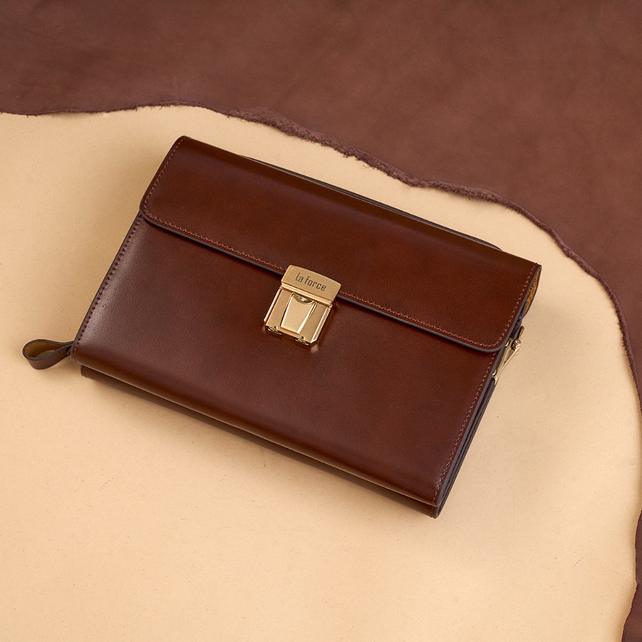 Ví Cầm Tay LAFORCE Khóa Số Cao Cấp VCTLA9803-2-N Tặng Tất Nam Cao Cấp