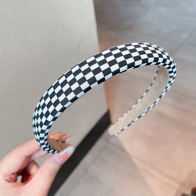 Dây buộc tóc bằng vải họa tiết sọc caro phong cách Hàn Quốc thời trang mùa hè độc đáo cho nữ