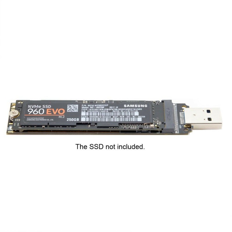 Bộ Chuyển Đổi M.2 Nvme Ssd Sang Usb M.2 Ssd Sang Type A Card, Hỗ Trợ Windows Xp 7 8 10, Mac Os