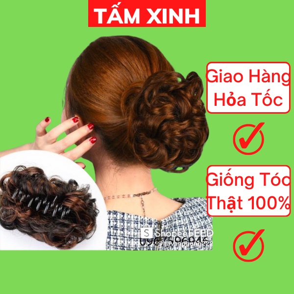 Kẹp tóc giả thời trang, kẹp xoăn