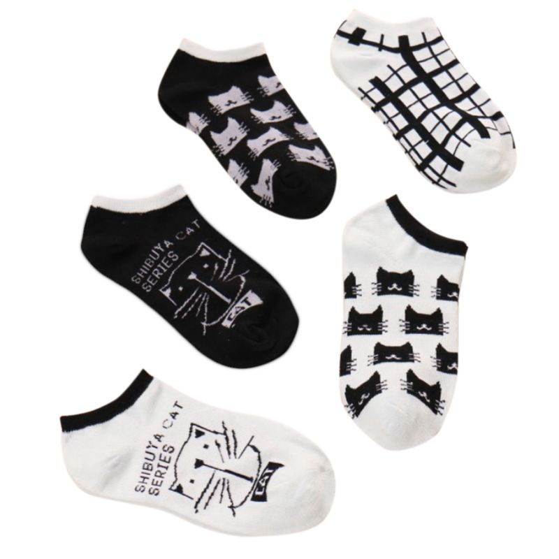 Vớ Cotton Cổ Thuyền Chống Trượt 15 Kiểu Hàn Quốc Cho Nam Nữ