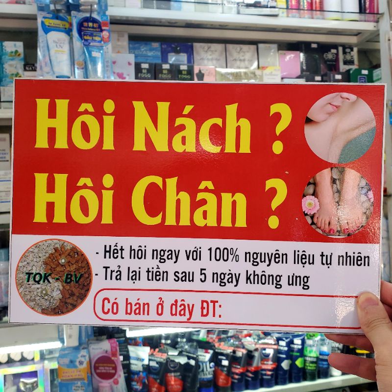 Xịt khử mùi thảo dược TQK, xịt khử mùi hôi nách hôi chân thảo dược tự nhiên 20ml