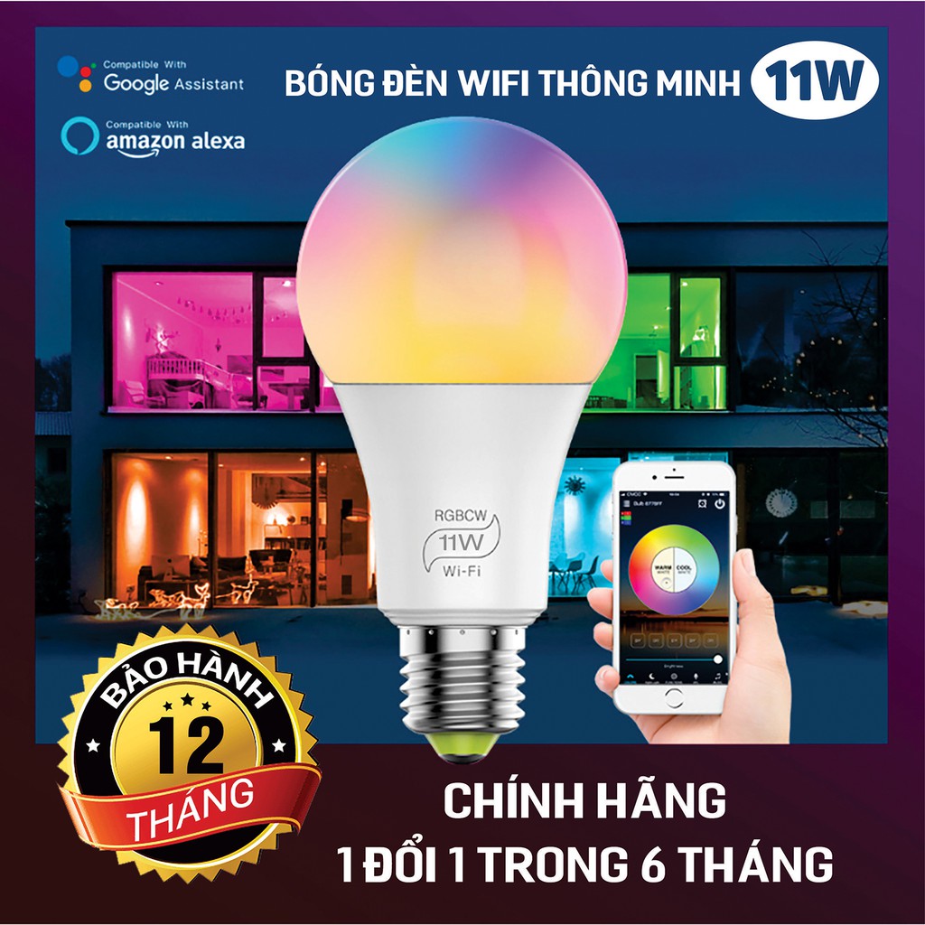 Bóng đèn Led 3E kết nối WiFi thông minh 11W