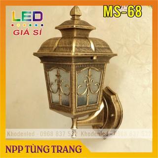 Đèn trang trí cột, tường, mái hiên giả đồng cao cấp phong cách cổ điển