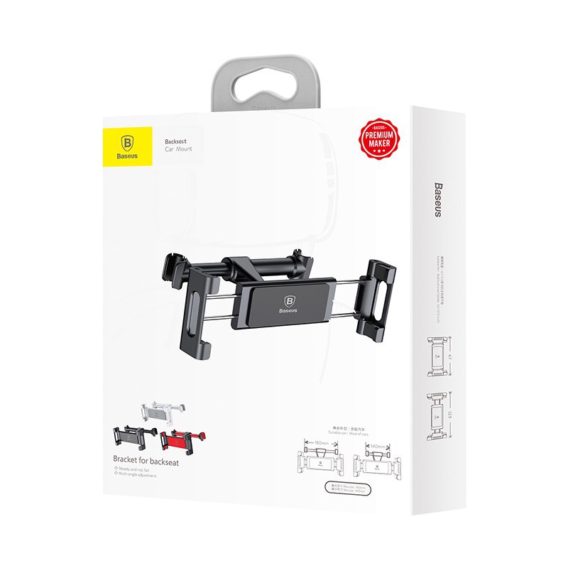CHÍNH HÃNG Giá đỡ điện thoại, ipad, máy tính bảng ghế sau ô tô, xe hơi nhãn hiệu Baseus suhz 01 {BẢO HÀNH ĐỔI MỚI}