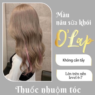  Thuốc nhuộm tóc nâu sữa khói không tẩy tại nhà chính hãng OLAP OL04 