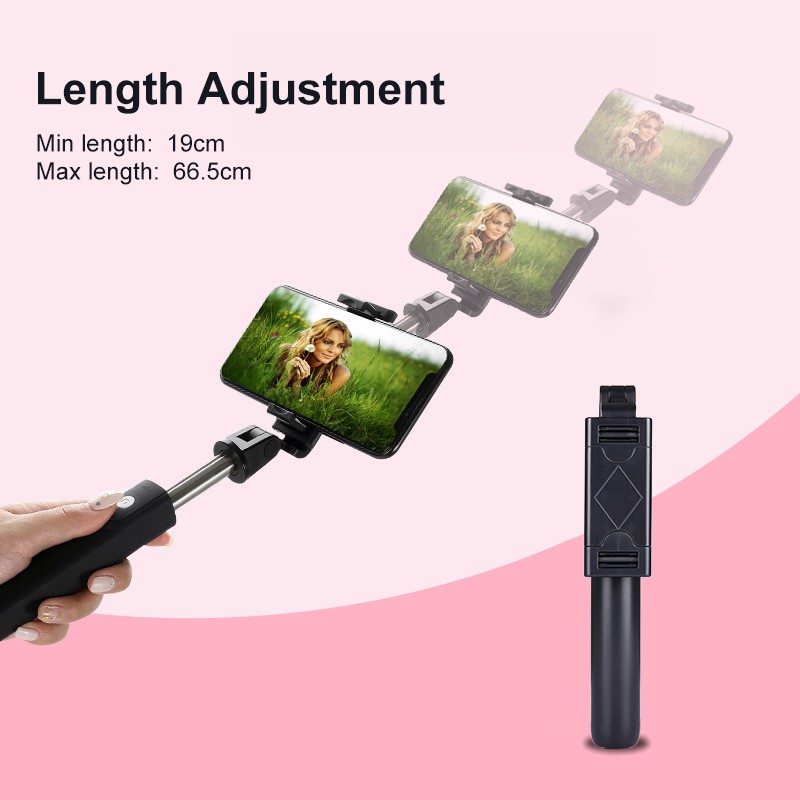Gậy Chụp Ảnh Tự Sướng Bluetooth Điều Khiển Từ Xa Giá Đỡ