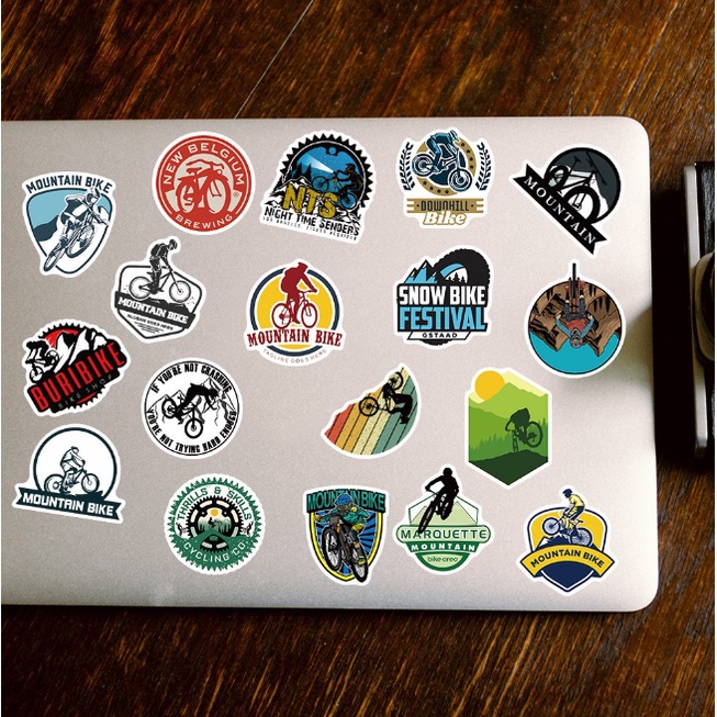 Combo Sticker CLB XE ĐẠP ĐỊA HÌNH nhựa PVC không thấm nước, dán nón bảo hiểm, laptop, điện thoại, Vali, xe