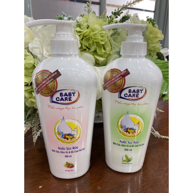 Nước súc rửa bình sữa, núm vú, và đồ chơi trẻ em BABY CARE