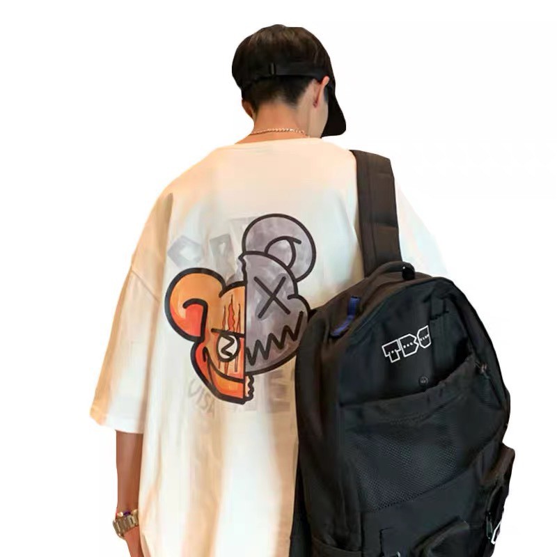 Áo thun nam nữ Unisex form rộng tay lỡ, áo phông gấu PROVDENT phong cách Hàn Quốc Freesize siêu chất RÔ STORE AT39