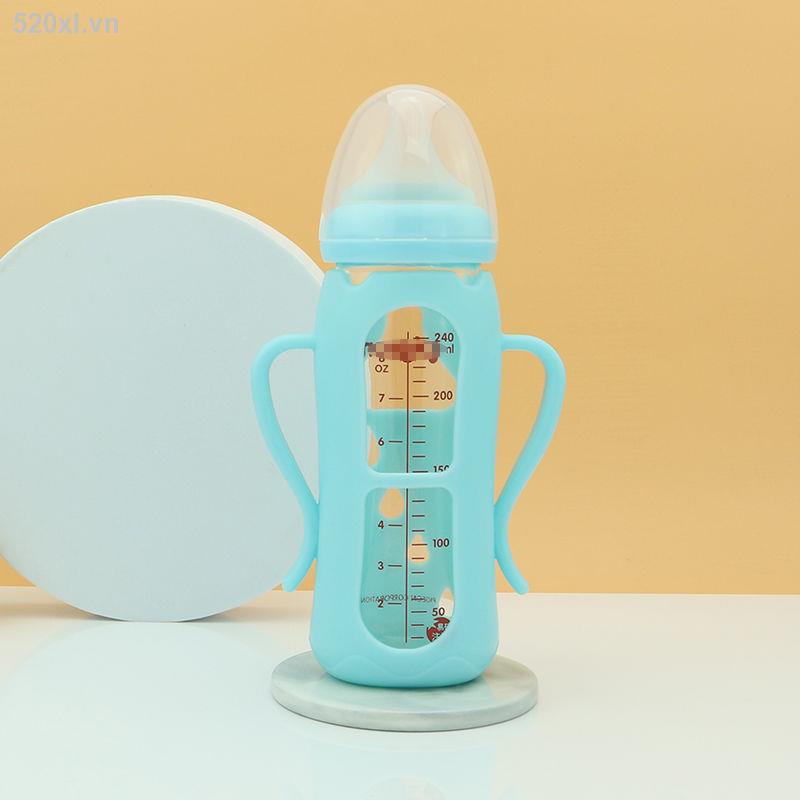 Vỏ Bọc Bình Sữa Thủy Tinh Bằng Silicon Chống Rơi Chống Bỏng Cho Bé