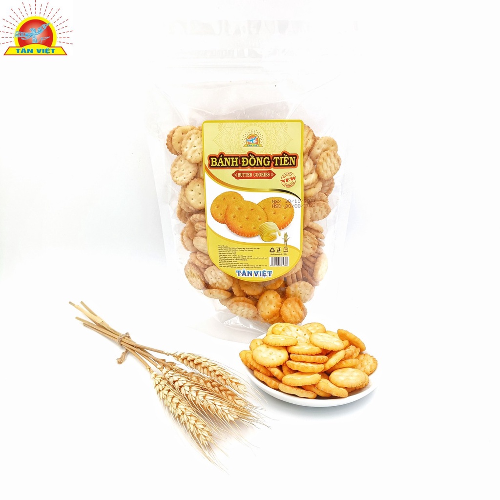 Bánh Quy Đồng Tiền Tân Việt Thơm Ngon Trọng Lượng 150g
