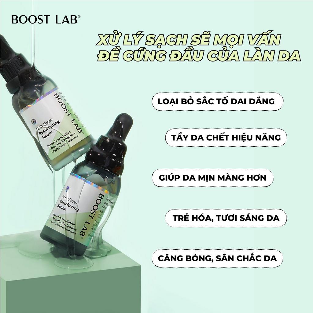 Tinh Chất AHA Dưỡng Sáng Mờ Thâm Sạm và Căng Bóng Làn Da | BOOST LAB AHA Glow Resurfacing Serum