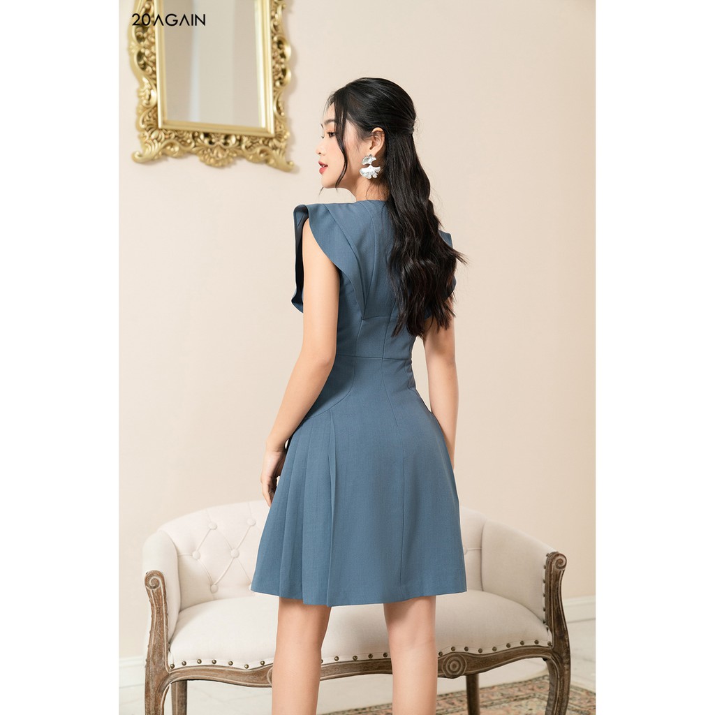 Đầm Xòe Vai Chờm Cổ Tim 20AGAIN DEA0979 | BigBuy360 - bigbuy360.vn