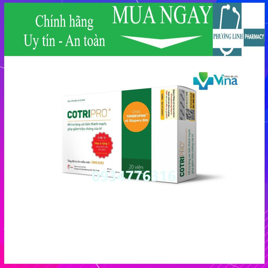 ✅ Cotripro - Viên Uống Hỗ Trợ Bệnh Trĩ . 2 vỉ x 10 viên