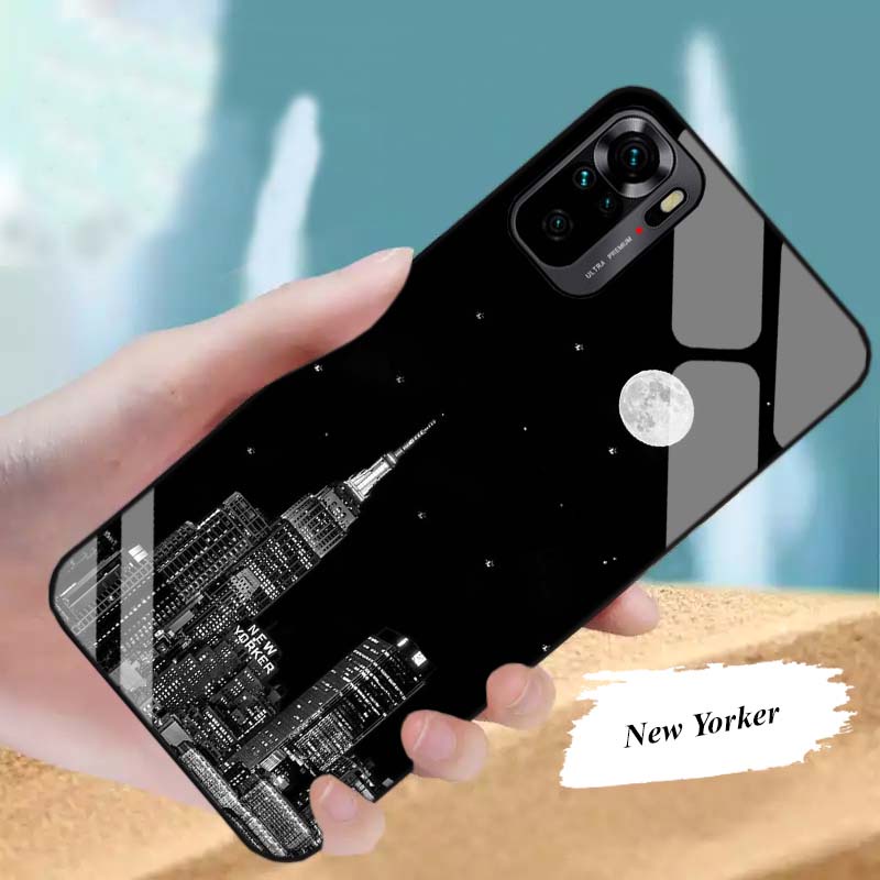 Ốp Lưng XIAOMI Redmi Note 10, Note 10s, Note 10 Pro, Note 10 5G  Mặt kính cường lực Cao Cấp, Sang Trọng