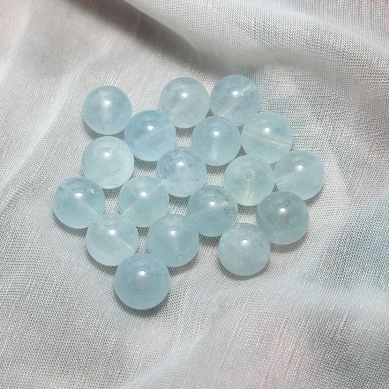 Hạt lẻ đá phong thủy Aqua xanh 8li