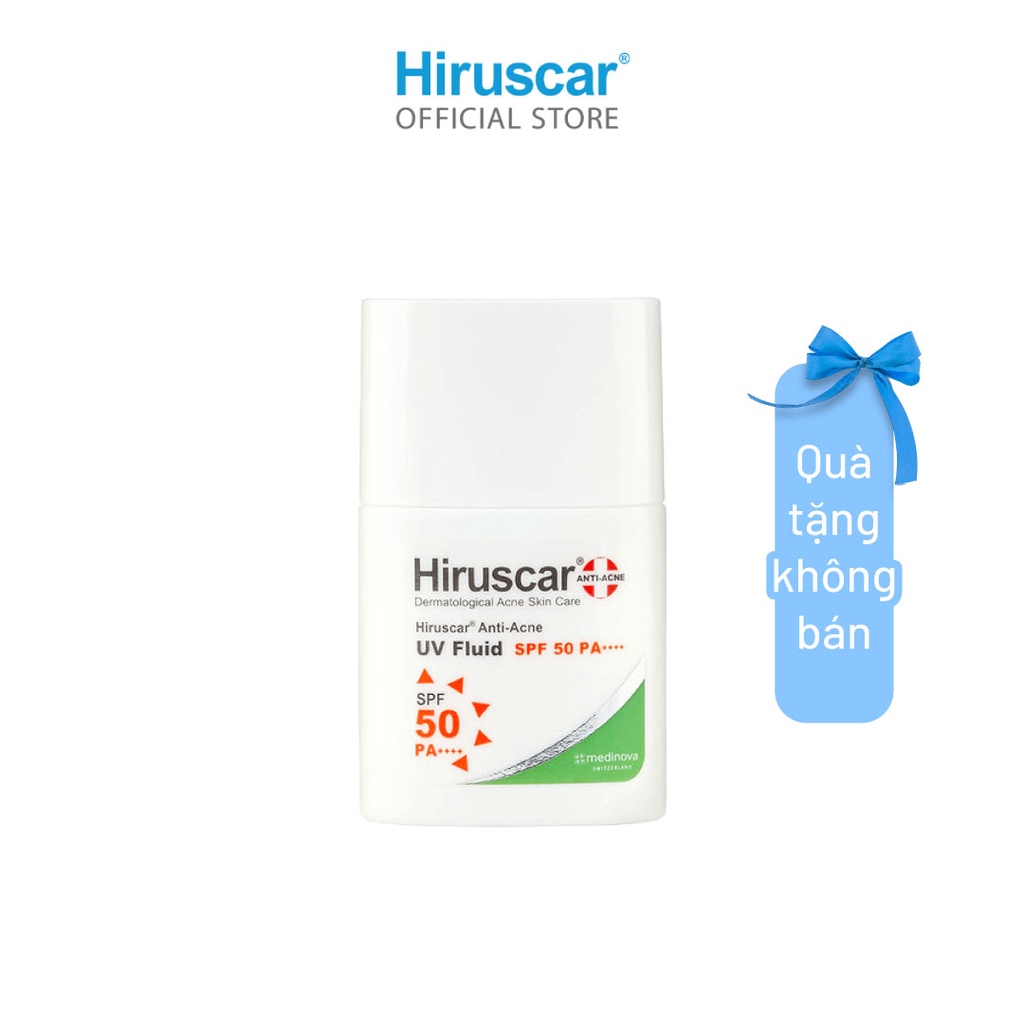  Sữa chống nắng dành cho da dầu, mụn Hiruscar Anti-Acne UV Fluid 25g SPF50 PA++++