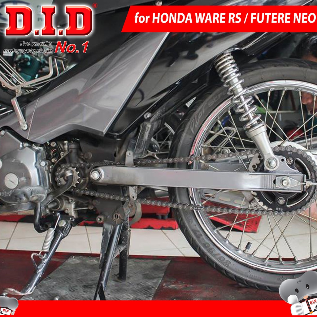 Nhông sên dĩa DID Honda WARE RS / FUTERE NEO – Sên đen 10ly DID HDS