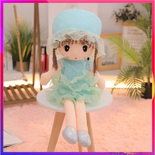 Gấu Bông - Búp Bê Váy Ren 3 Tầng Xinh Lung Linh sz 45cm và 60cm