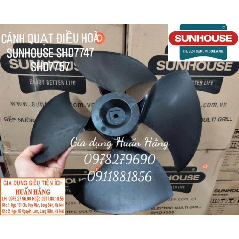 [LINH KIỆN CHÍNH HÃNG] CÁNH QUẠT ĐIỀU HOÀ HƠI NƯỚC SUNHOUSE SHD7740 và SHD7742