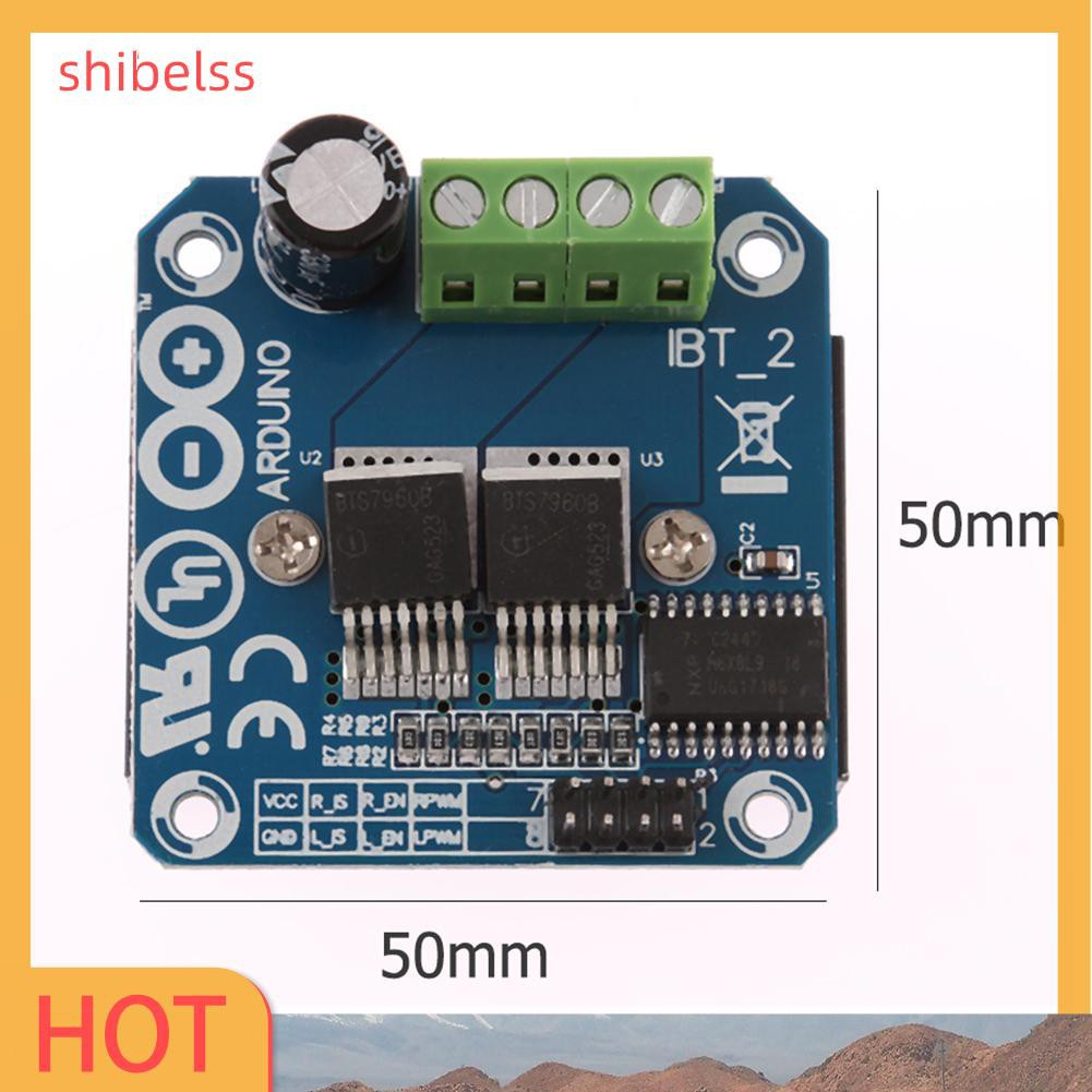 （ʚshibelss）Double BTS7960 High Power Motor Driver Module 43A H-bridge Current Limit