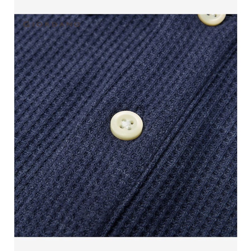 Áo polo GIORDANO 01011783 thiết kế dày màu trơn thời trang dành cho nam | BigBuy360 - bigbuy360.vn