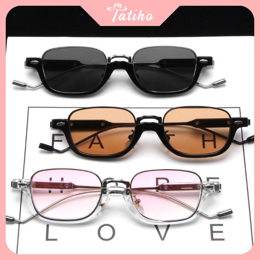 [Hàng Xịn, Giá Tốt] Kính Mát (Kính Râm) Kính Mát Gọng Kim Loại Oval Phong Cách Hàn Quốc Thời Trang - Mã MK031