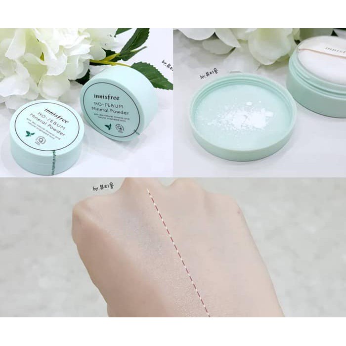 🍁PHẤN PHỦ DẠNG BỘT INNISFREE [Siêu kiềm dầu] + mịn da, giúp nền lâu trôi | BigBuy360 - bigbuy360.vn