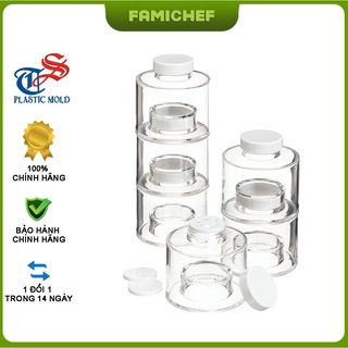 Lọ đựng gia vị 5 tầng trong suốt Tashuan TS-352