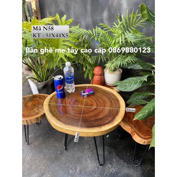 Bộ bàn ghế gỗ me tây ngồi ngoài trời , ban công giá xưởng bàn ghế gỗ tự nhiên