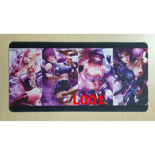 [L001]Lót Chuột/Mouse Pad Skin KDA Liên minh sexy size lớn 600x300x3