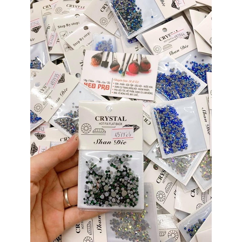 đá chân keo mx size trang trí móng tay chân ( 1 gói 800 viên) trang 2