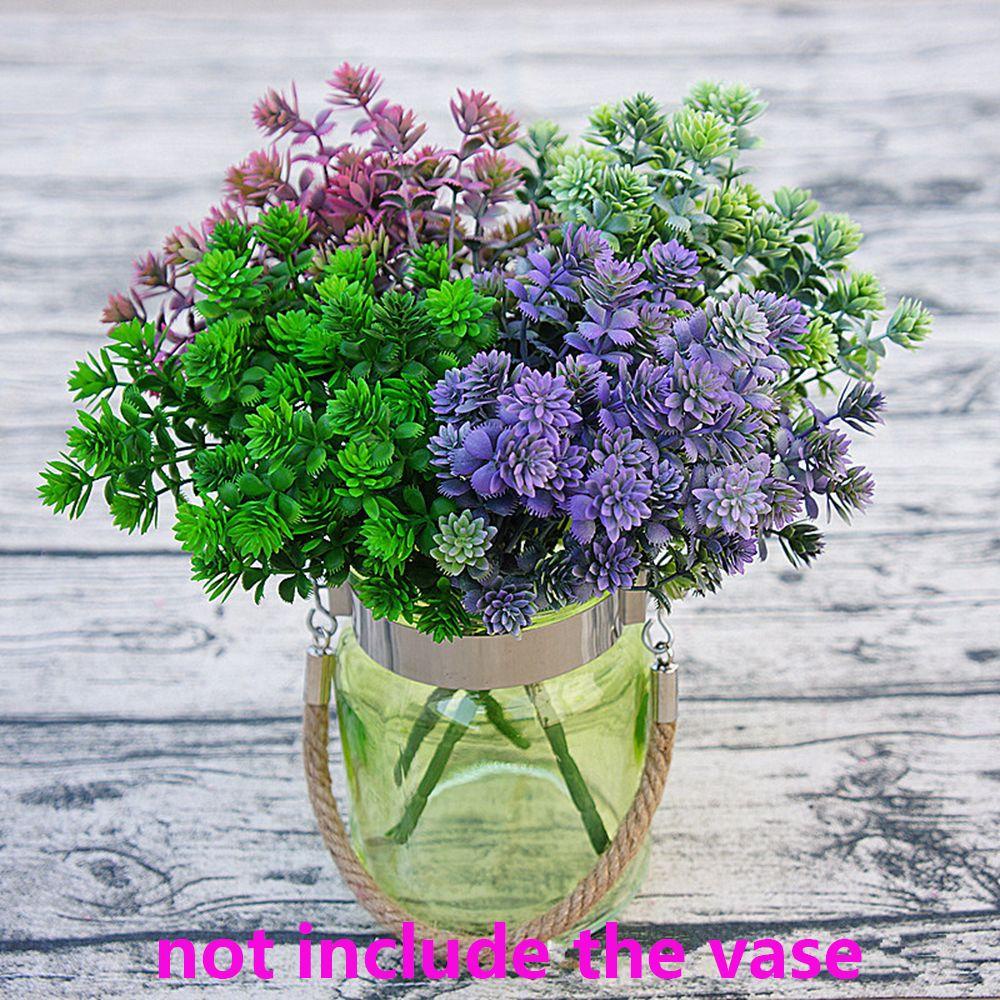 LAKAMIER Set 7 Nhánh 28 Lá Cây Nhân Tạo Trang Trí Mới