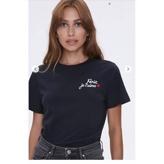 Áo thun form basic thêu chữ hàng vnxk