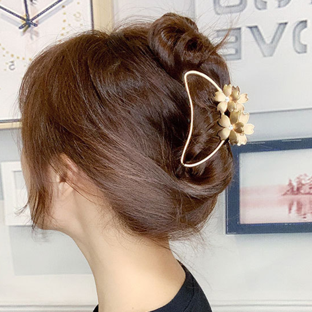 (Hàng Mới Về) Kẹp Tóc Cỡ Lớn Bằng Kim Loại Nhiều Màu Phong Cách Hàn Quốc Cho Nữ