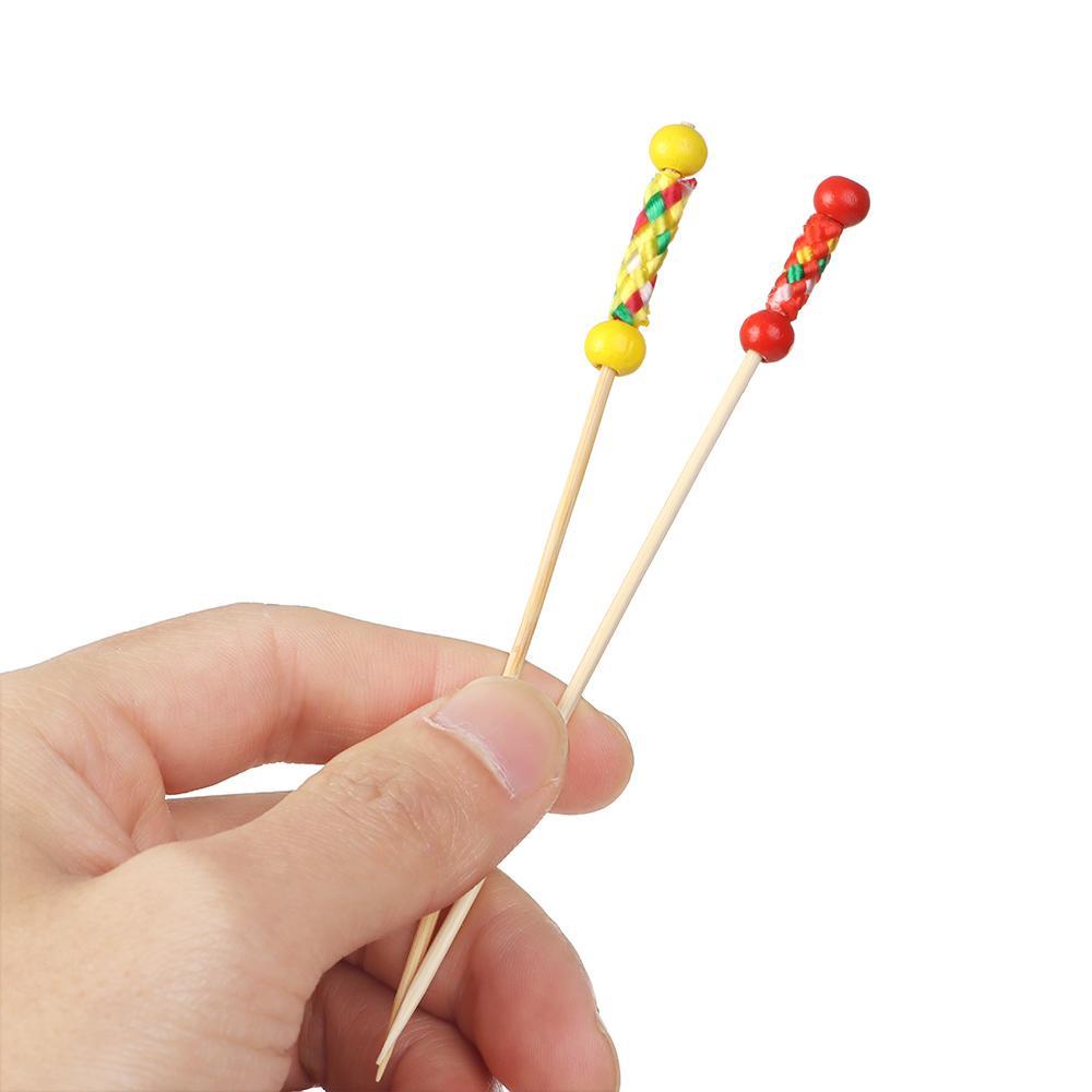 MUVAKO Set 100 Tăm Tre Ăn Salad Trái Cây Tiện Lợi