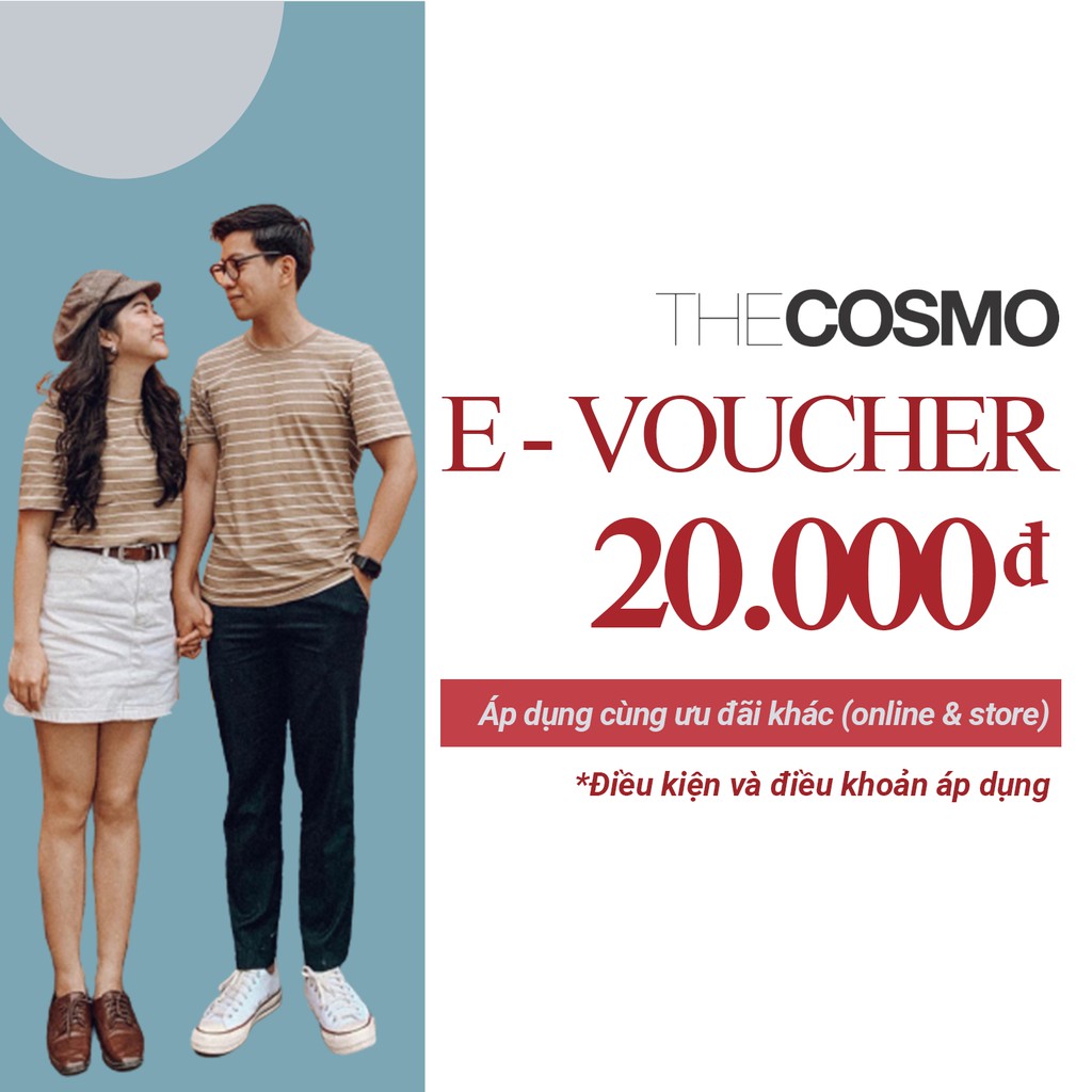 Toàn Quốc [E-voucher] Giảm 20k khi mua sản phẩm thời trang tại The Cosmo