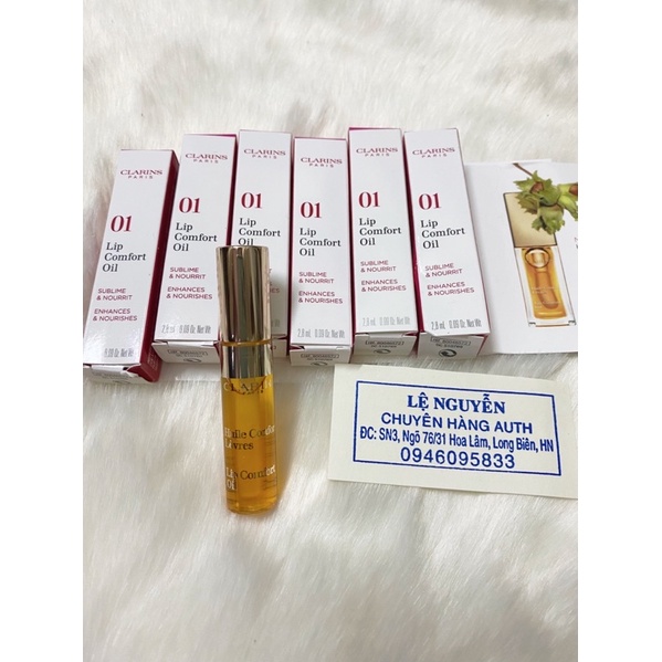 (Bill mỹ 🇺🇸)Dầu dưỡng môi – Instant Light Lip Comfort Oil size mini 2.8ml