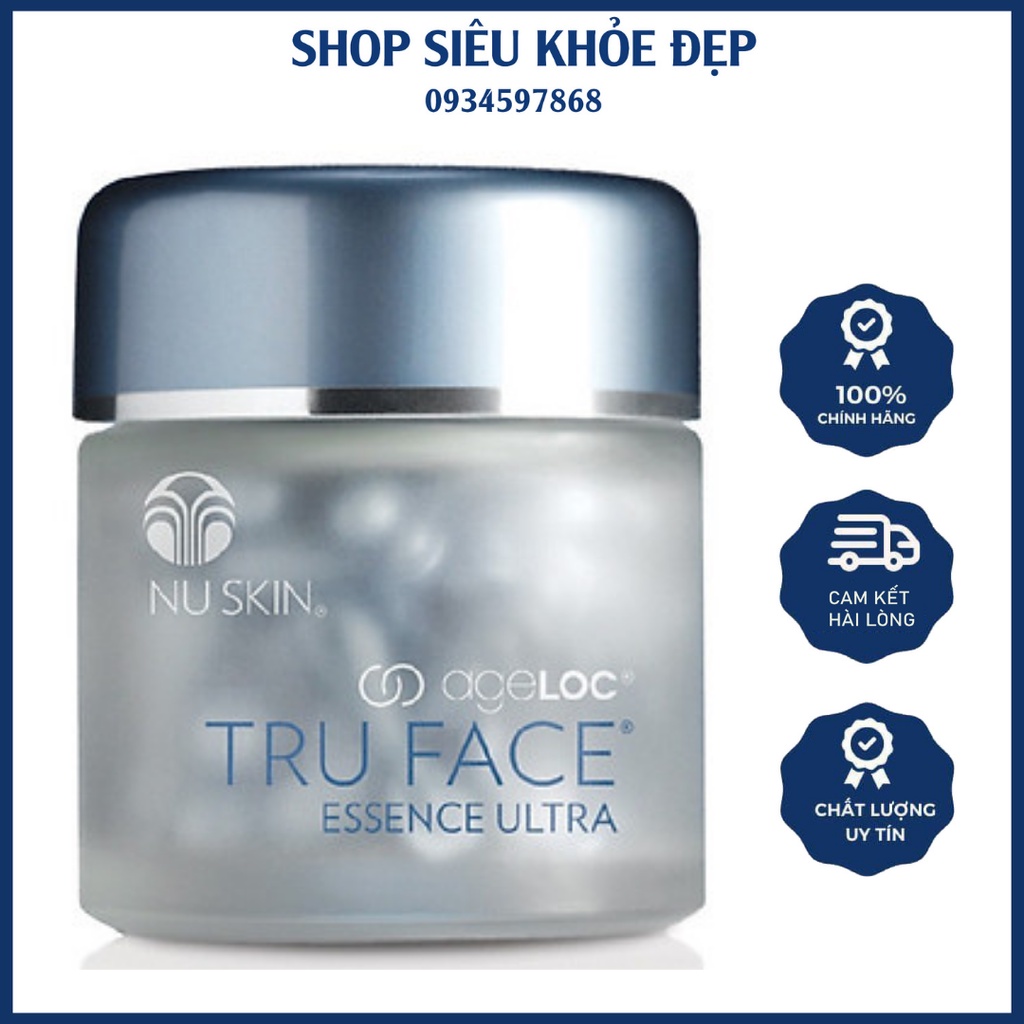 Viên Uống Nuskin Ageloc Tru Face Essence Ultra Giảm Lão Hóa Da Cho Da Sáng Mịn Tự Nhiên Hộp 60 Viên