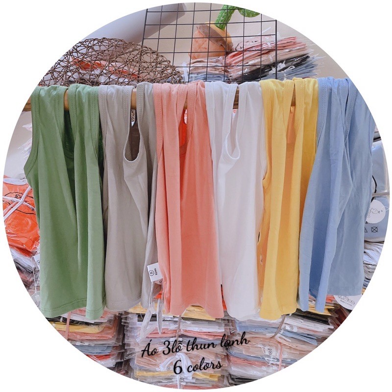 Áo ba lỗ petit thun lạnh Kwoo cho bé trai / bé gái
