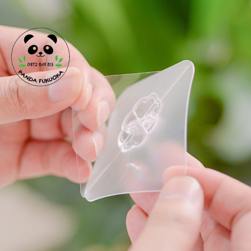 Móc dán tường chịu lực siêu dính trong suốt inox siêu chắc siêu bền MD01 - Panda Fukuoka