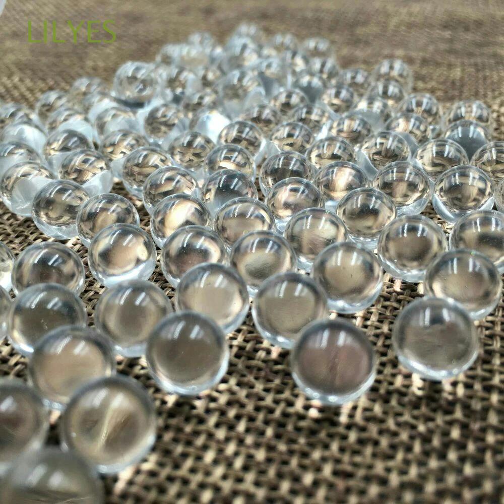 LILYES Fish Tank Glass Marbles Pat Toys Clear Glass Marbles Glass Ball Bouncing Ball Vase Filler Pinball|Home Decor Round Marble Beads 10mm 14mm 16mm Transparent Ball