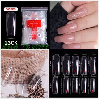 Móng úp vuông 100 cái/bịch/10 size