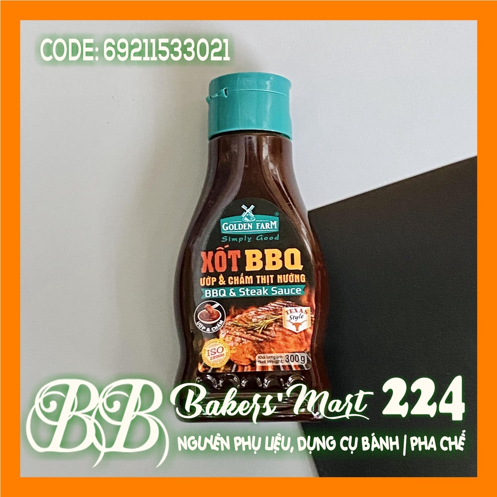 Sốt ướp thịt BBQ NATURAL DH Foods - Chai 200gr