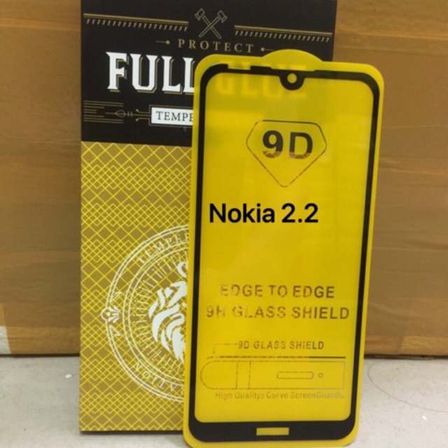Kính cường lực 9D Nokia 2.2 cao cấp không chấm liti