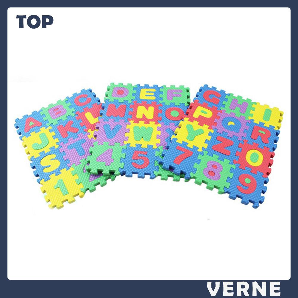Set 26 Tấm Thảm Mềm In Chữ Cái Và Số Cho Bé Học Tập