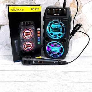 Loa bluetooth sừng đôi -kẹo kéo tặng mic hát,loa karaoke,hỗ trợ thẻ nhớ,nghe đài FM,âm thanh siêu hay