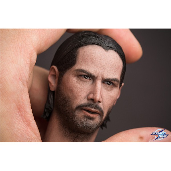Head/ Đầu mô hình SOOSOOTOYS 1/6 nhân vật John Wick phiên bản cao cấp 2 kiểu tóc